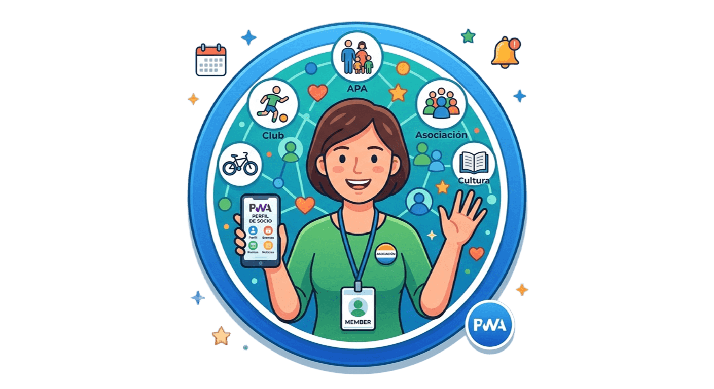 App PWA para socios de asociaciones y clubes